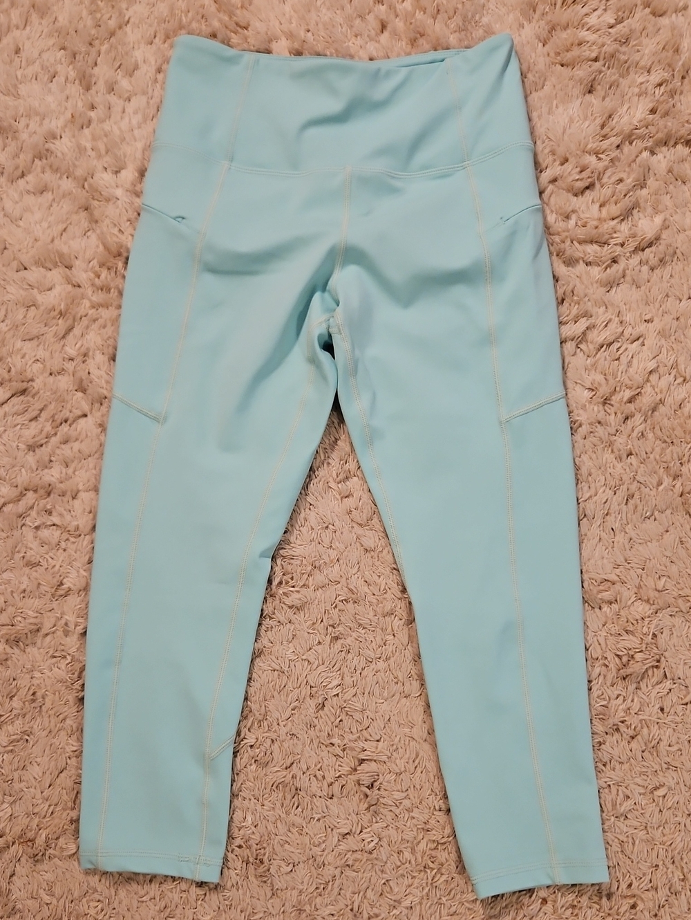 ZYIA Light Aqua Leggings with Side Pockets